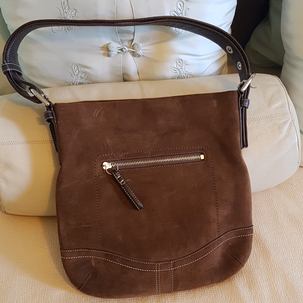 Coach Brown Suede Bag